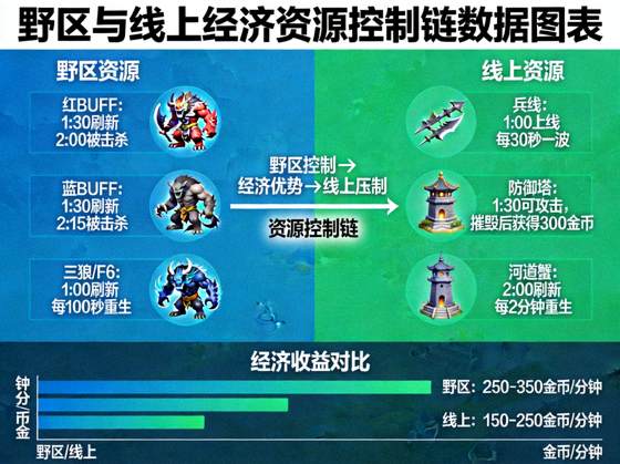 野区与线上经济资源控制链数据图表